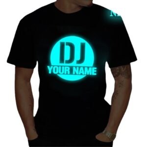 Accessories Luminous Music Symbol T-shirt For Men